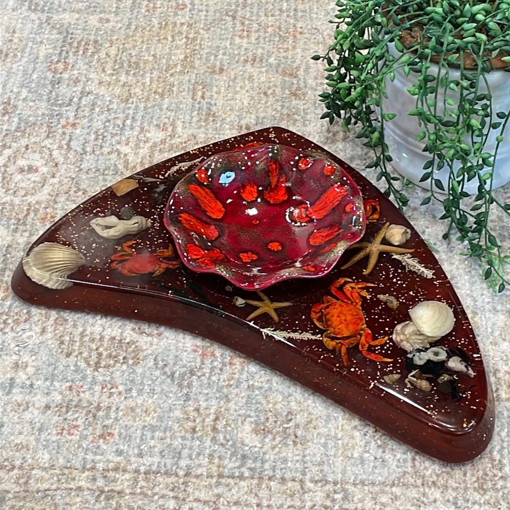 Vintage lucite ashtray holder